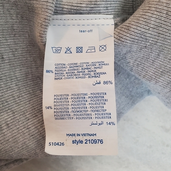 Champion Reverse Weave Mens Large Sweatshirt Warm up Jumper Gray 3 Logo - Picture 12 of 12